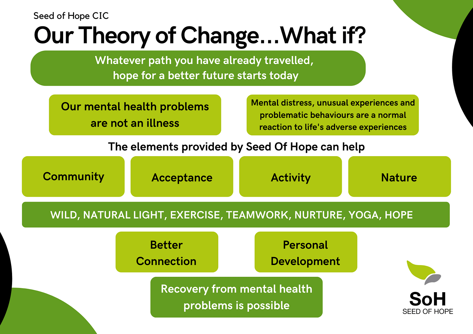 Theory of Change - Seed of Hope CIC